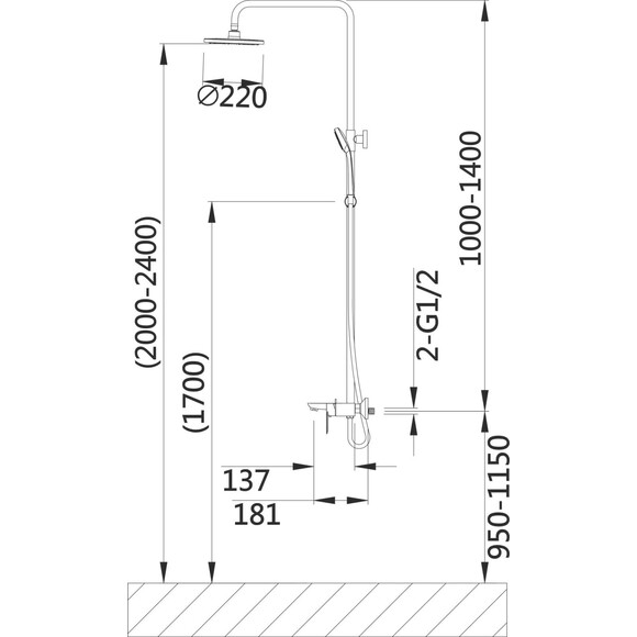 Комплект 2 в 1 LLSC9090SATMIDFR2SET48316: душевая кабина 90x90 см Lidz Latwa SC90x90.SAT.MID.FR с поддоном Kapielka ST90x90x26 + душевая система Lidz Latwa 1030 White/Chrome LDLAT1030WHI45427, фото 27