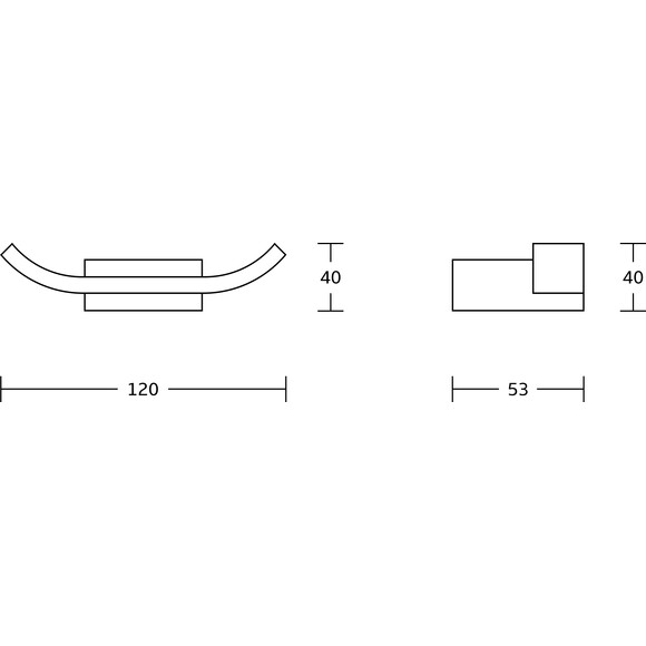 Крючок для ванной VBI Neptune Chrome VBI-040502CH (хром, двойной), Цвет производителя: хром, фото 2
