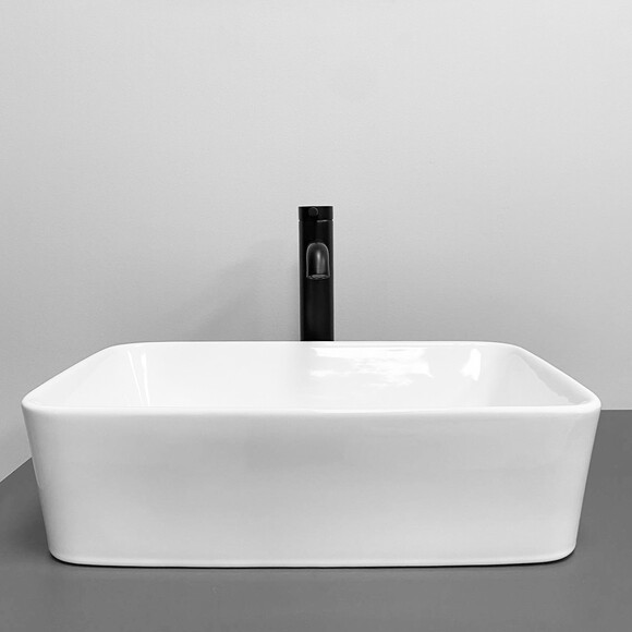 Умивальник VBI Asti White VBI-013003 (48x30 см, білий глянсовий), Доступні розміри: 48 x 30, Колір виробника: білий глянець, фото , изображение 3