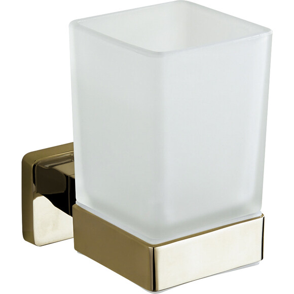 Стакан для зубных щеток VBI Mars Gold VBI-040104GL (золото, настенный), Цвет производителя: золото, фото 