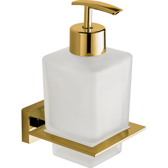 Дозатор для жидкого мыла VBI Mercury Gold VBI-040206GL (золото, настенный), Цвет производителя: золото, фото 