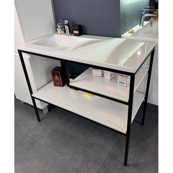 Умивальник-стільниця Snail Фенікс L 159LA100 (100x50 см, з крилом), Доступні розміри: 100 x 50 L, Колір виробника: білий глянець, фото , изображение 4