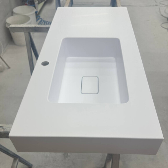 Умивальник-стільниця Snail Аляска L White Matt 167LA100M (120x50 см, білий матовий, з крилом), Доступні розміри: 120 x 50 L, Колір виробника: білий матовий, фото , изображение 3