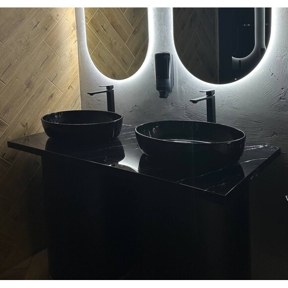 Умывальник Snail Парадиз Black Glossy 179A200 (60x40 см, черный глянцевый, чаша), Цвет производителя: черный глянец, фото 3