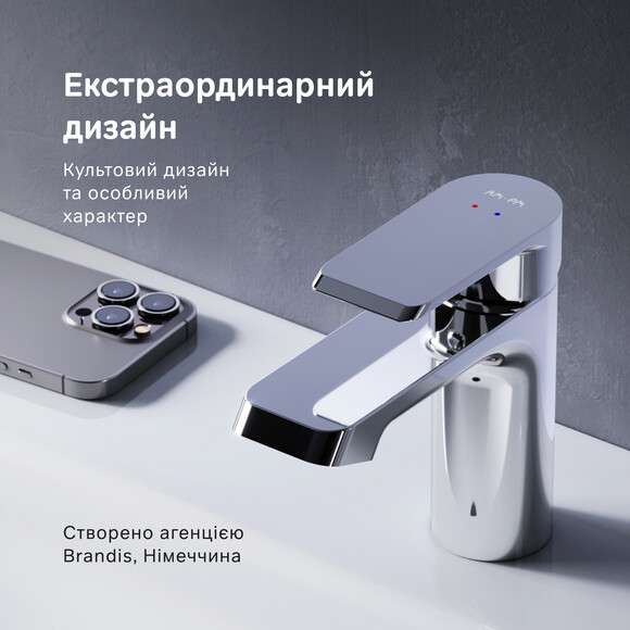 Смеситель для умывальника Am.Pm Flash F9H02100 (хром), Цвет производителя: хром, фото 10