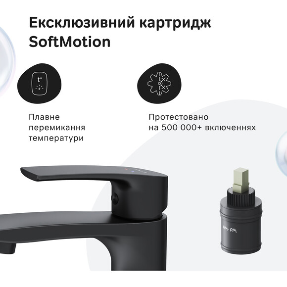 Змішувач для умивальника Am.Pm Pride F7C02122 (чорний матовий), Колір виробника: чорний матовий, фото , изображение 5