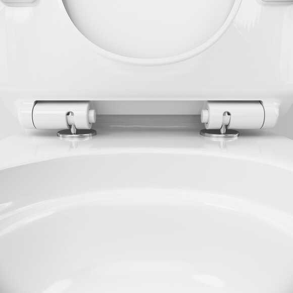 Безобідковий унітаз-компакт Am.Pm Like AquaSpin CLA8600SC (воронкоподібний, з сидінням), фото , изображение 18