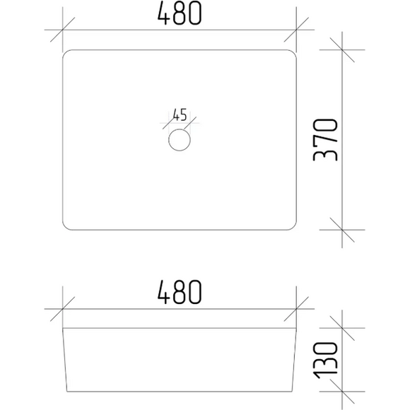 Умывальник VBI Asti M Labradorite VBI-013005 (48x37 см, лабрадорит), Доступные размеры: 48 x 37, Цвет производителя: лабрадорит глянцевый, фото 6
