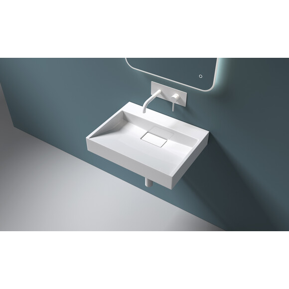 Умивальник VBI Este 60 White VBI-019906 (60x38 см, білий глянсовий), Доступні розміри: 60 x 38, Колір виробника: білий глянець, фото , изображение 3