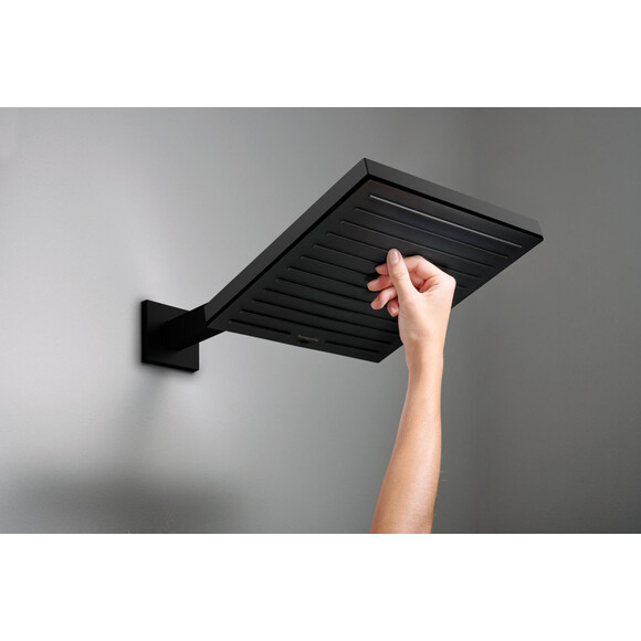 Верхний душ Hansgrohe Pulsify E 1jet EcoSmart Black Matt 24331670 (черный матовый), Цвет производителя: черный матовый, фото 3