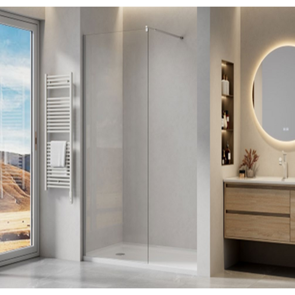 Душевая стенка Domospa by Ravak Walk-In Domospa-120 (RKUC500016, 120 см, стекло прозрачное, профиль хром), Доступные размеры: 120, фото 2