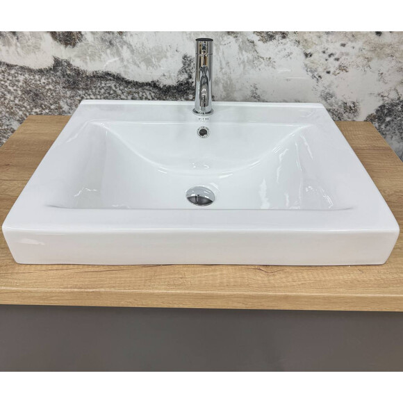 Умивальник VBI Bagnara 60 White VBI-018062 (60x45 см), Доступні розміри: 60 x 45, Колір виробника: білий глянець, фото , изображение 3