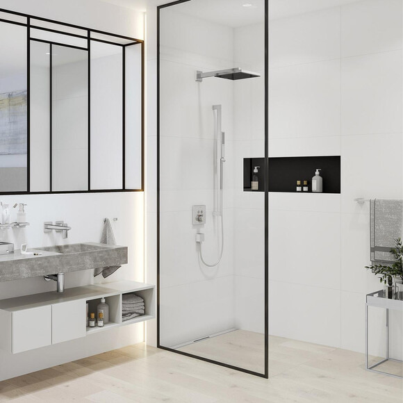 Верхній душ Hansgrohe Pulsify E 1jet EcoSmart Chrome 24331000 (хром), Колір виробника: хром, фото , изображение 5