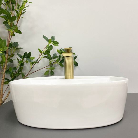 Умивальник VBI Agordo S White VBI-014903 (40x40 см, білий глянсовий), Доступні розміри: 40 x 40, фото , изображение 4