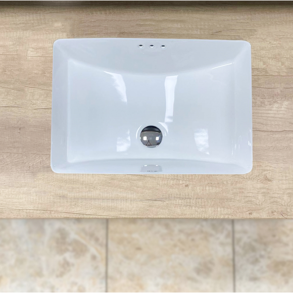 Умывальник VBI Mallare M White VBI-018054 (54x41 см, белый глянцевый, под столешницу), Доступные размеры: 54 x 41, Цвет производителя: белый глянец, фото 2