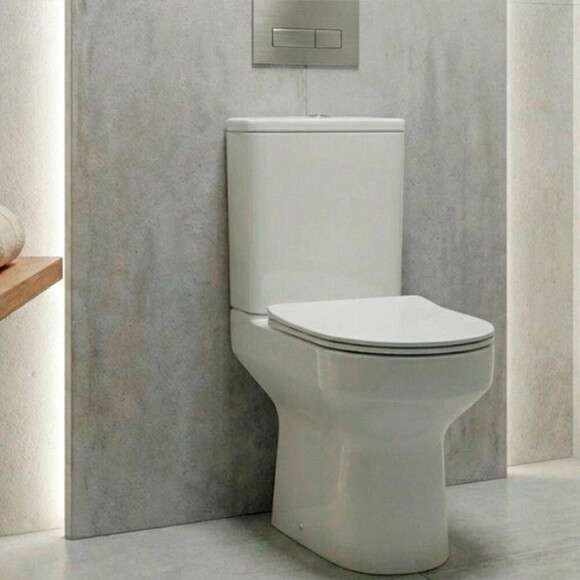 Безобідковий унітаз-компакт Ravak Concept Classic Combi RimOff RKUM100007 (з сидінням), фото , изображение 2