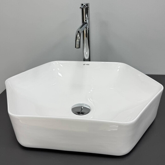 Умивальник VBI Quaglio White VBI-012622 (48x36 см), фото , изображение 3