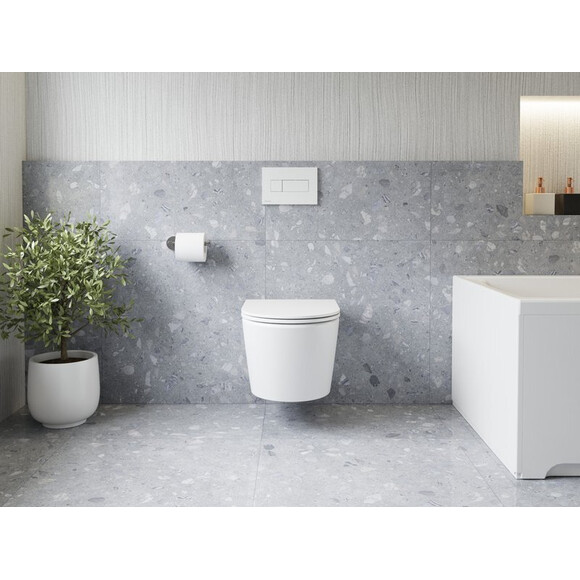 Безободковый подвесной унитаз Ravak Life RimOff X01951 (c сиденьем), фото 3