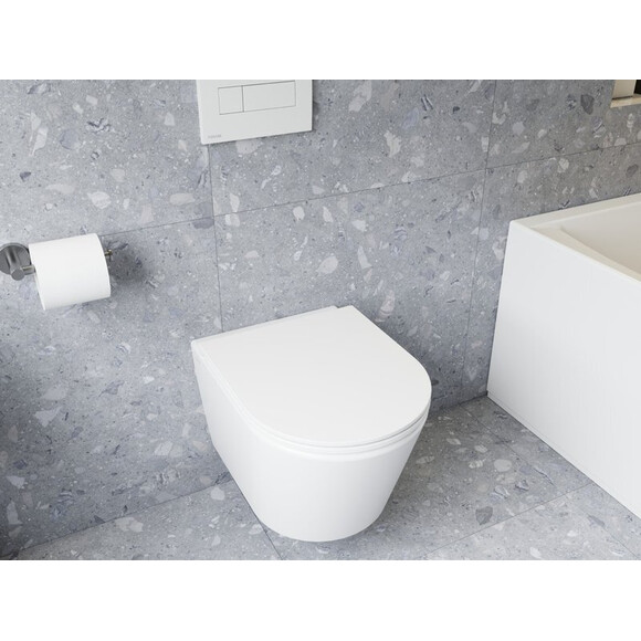 Безободковый подвесной унитаз Ravak Life RimOff X01951 (c сиденьем), фото 4