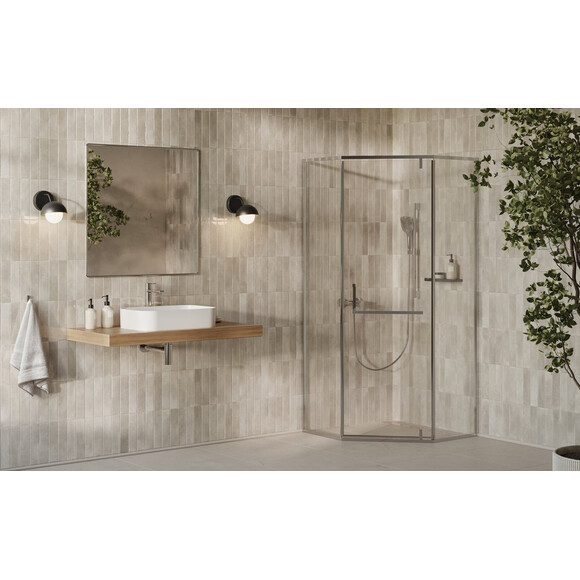 Душова кабіна Ravak X-Point Slim XPSHP3 (X335A0C0FZ1, 100x100 см, скло прозоре, профіль хром), Доступні розміри: 100 x 100, Колір виробника: прозоре скло, обробка хром, фото , изображение 2