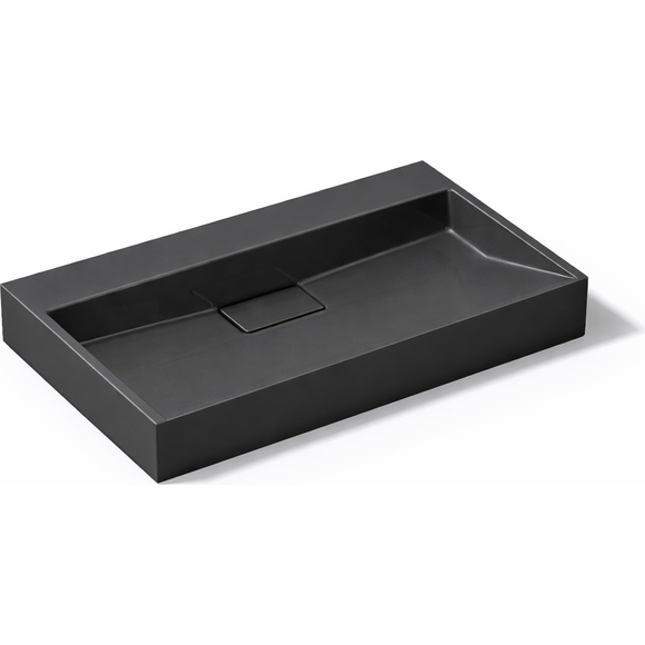 Умывальник VBI Este 80 Black VBI-019916 (80x46 см, черный матовый), Доступные размеры: 80 x 46, Цвет производителя: черный матовый, фото 