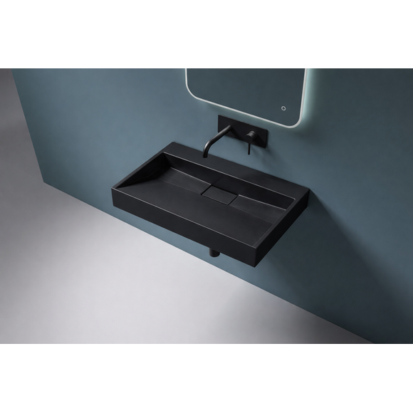 Умывальник VBI Este 80 Black VBI-019916 (80x46 см, черный матовый), Доступные размеры: 80 x 46, Цвет производителя: черный матовый, фото 2