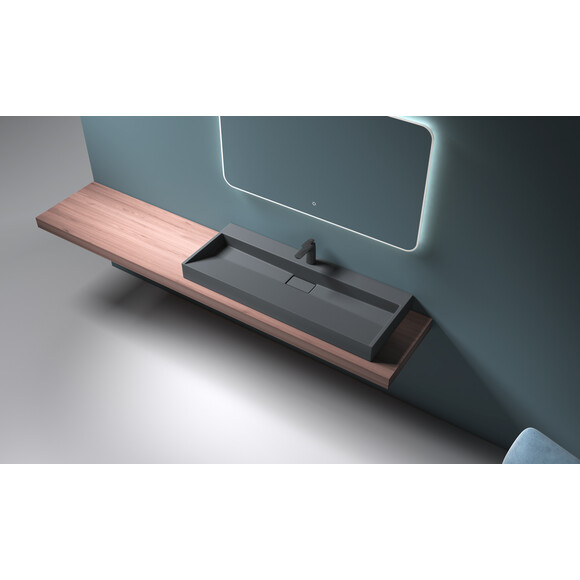 Умывальник VBI Este 120 Black 1/O VBI-019928 (120x46 см, черный матовый), Доступные размеры: 120 x 46, Цвет производителя: черный матовый 1/о, фото 3