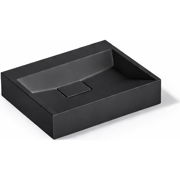 Умивальник VBI Este 60 Black VBI-019908 (60x38 см, чорний матовий), Доступні розміри: 60 x 38, Колір виробника: чорний матовий, фото , изображение 5