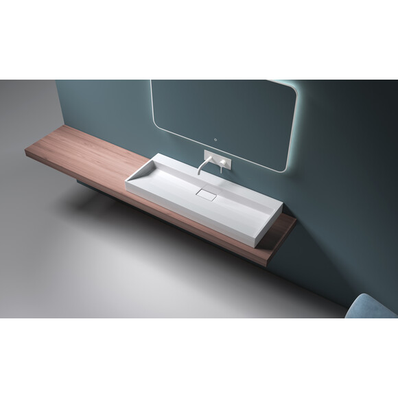 Умивальник VBI Este 120 White VBI-019926 (120x46 см, білий глянсовий), Доступні розміри: 120 x 46, Колір виробника: білий глянець, фото , изображение 3