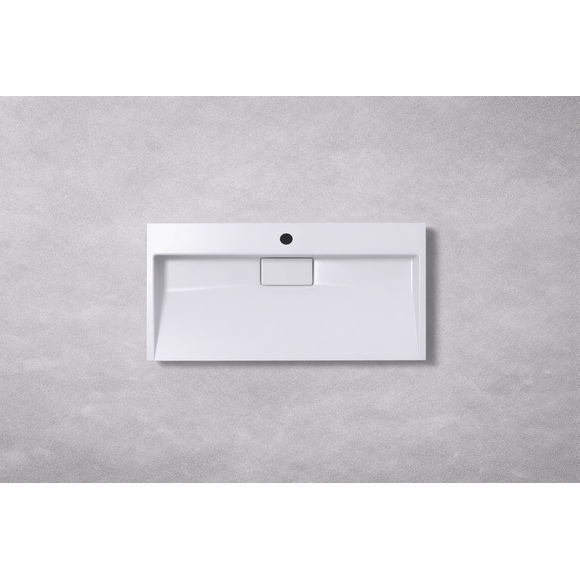 Умывальник VBI Este 80 White 1/O VBI-019913 (80x46 см, белый глянцевый), Доступные размеры: 80 x 46, Цвет производителя: белый глянец 1/о, фото 7