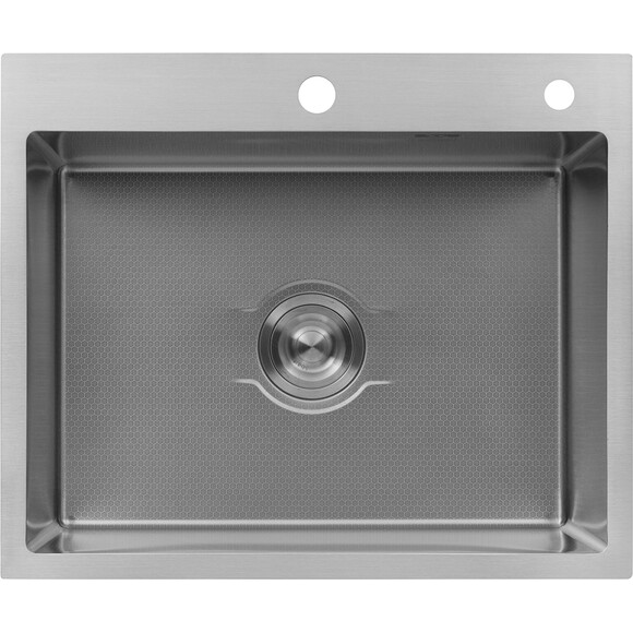 Кухонна мийка із змішувачем Kroner KRD6050HMBGRA43332C132GRASP016 (60x50 см, 2.5/0.5 мм, з дозатором, сифоном та сушаркою для посуду), фото , изображение 2