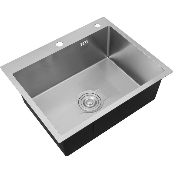 Кухонна мийка із змішувачем Kroner KRD6050HMBGRA43332C132GRASP016 (60x50 см, 2.5/0.5 мм, з дозатором, сифоном та сушаркою для посуду), фото , изображение 4