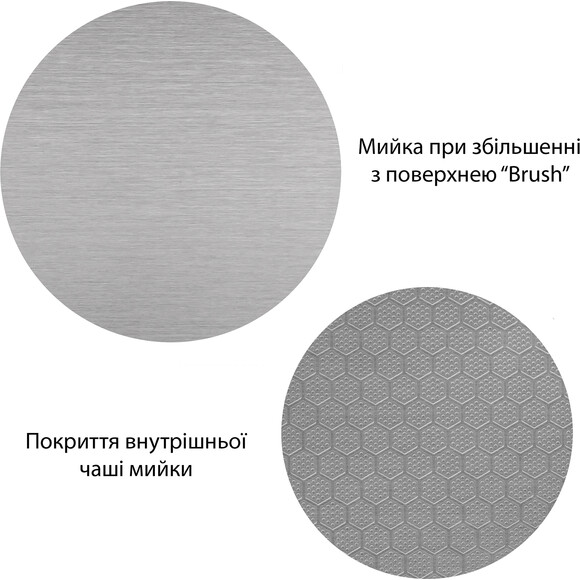 Кухонна мийка із змішувачем Kroner KRD6050HMBGRA43332C132GRASP016 (60x50 см, 2.5/0.5 мм, з дозатором, сифоном та сушаркою для посуду), фото , изображение 21