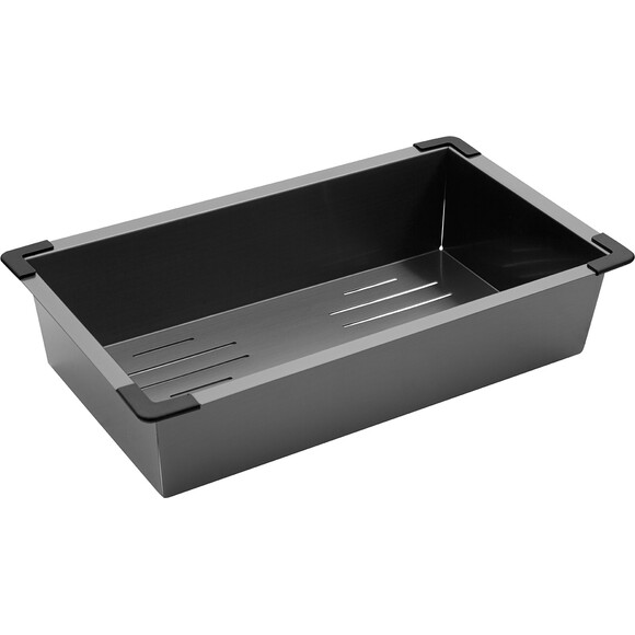 Кухонна мийка зі змішувачем Kroner KRS6350HMGRP030SP026 (63x50 см, 3.0/1.0 мм, з коландером, дозатором та сифоном), фото , изображение 15