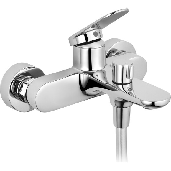 Смеситель для ванны Kroner Element 211315-0101 (хром, с лейкой и шлангом), Цвет производителя: хром, фото 2