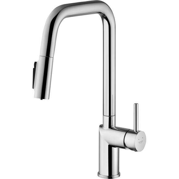 Смеситель для кухни Kroner Element 296569B-0101 (хром, с выдвижной лейкой и подключением питьевой воды), Цвет производителя: хром, фото 4