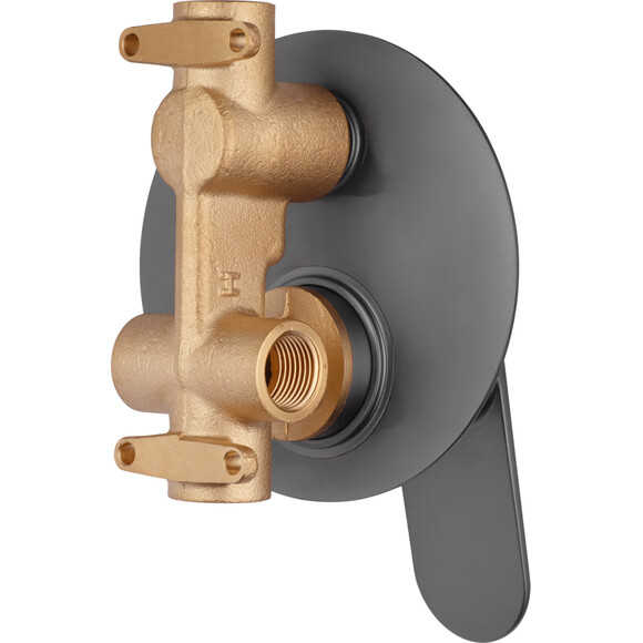 Душевая система Kroner Element 211335B-5301 (графит, скрытого монтажа), Цвет производителя: графит, фото 4