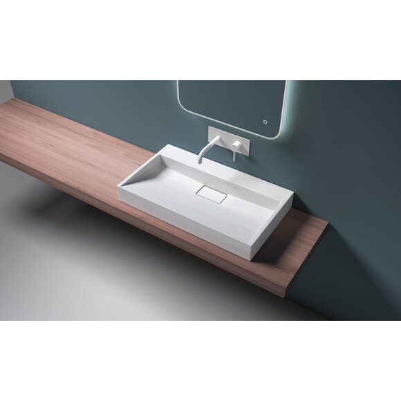 Умывальник VBI Este 70 White VBI-019910 (70x46 см, белый глянцевый), Доступные размеры: 70 x 46, Цвет производителя: белый глянец, фото 3