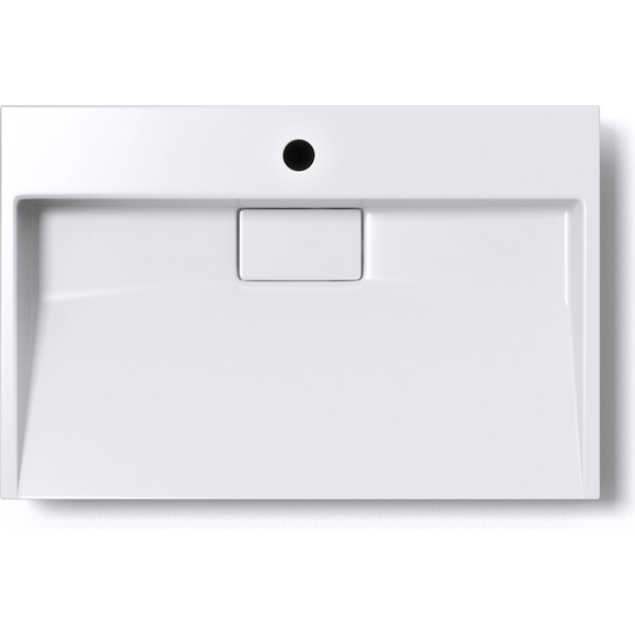 Умивальник VBI Este 70 White 1/O VBI-019909 (70x46 см, білий глянсовий), Доступні розміри: 70 x 46, Колір виробника: білий глянець 1/о, фото , изображение 7