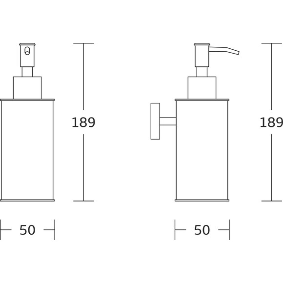 Дозатор для рідкого мила VBI Quadro Black VBI-040216BL (чорний, настінний), Колір виробника: чорний, фото , изображение 2