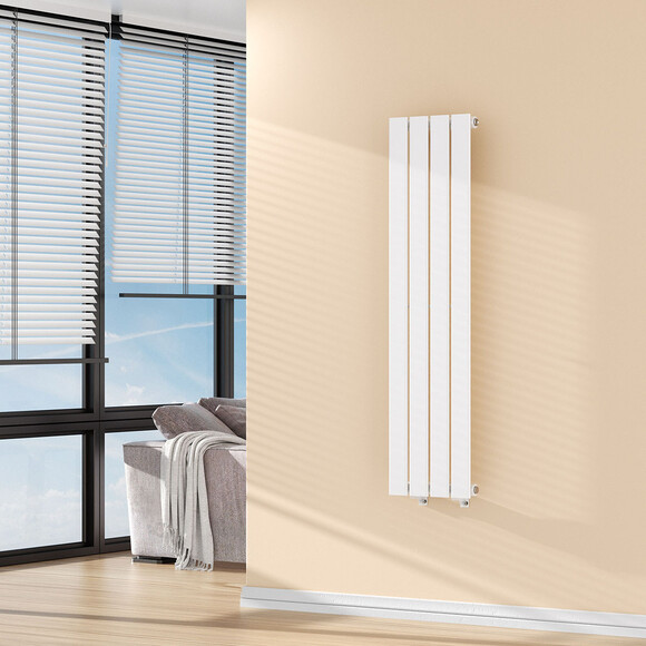 Вертикальный радиатор Navin Largo White 02-144062-3012 (30x120, белый глянцевый), Доступные размеры: 30 x 120, Цвет производителя: белый глянец, фото 2