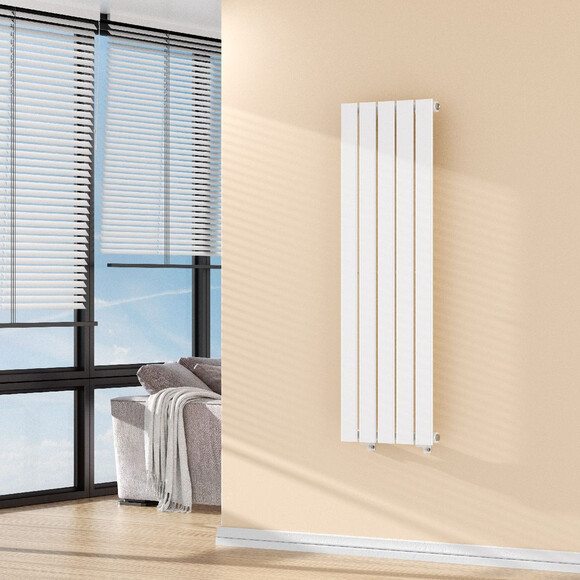 Вертикальный радиатор Navin Largo White 02-144062-3712 (37x120, белый глянцевый), Доступные размеры: 37 x 120, Цвет производителя: белый глянец, фото 2
