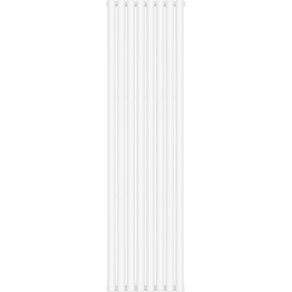 Вертикальный радиатор Navin Ellipse Double White 02-145033-4818 (48x180, белый глянцевый), Цвет производителя: белый глянец, фото 