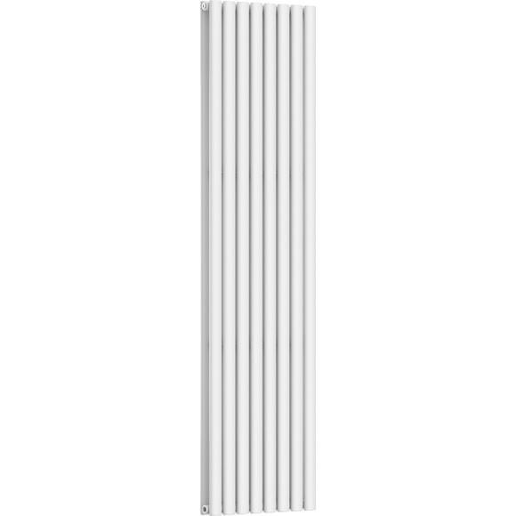 Вертикальный радиатор Navin Ellipse Double White 02-145033-4818 (48x180, белый глянцевый), Цвет производителя: белый глянец, фото 4