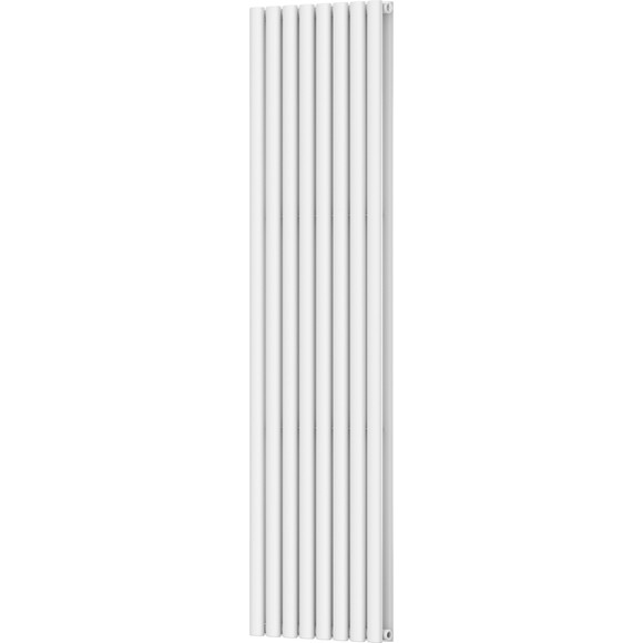 Вертикальный радиатор Navin Ellipse Double White 02-145033-4818 (48x180, белый глянцевый), Цвет производителя: белый глянец, фото 3