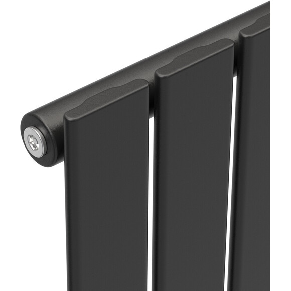 Вертикальный радиатор Navin Largo Black Matt 02-244062-3012 (30x120, черный муар), Доступные размеры: 30 x 120, Цвет производителя: черный муар, фото 5