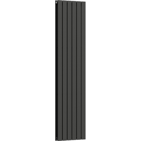 Вертикальный радиатор Navin Largo Double Black Matt 02-244063-4518 (45x180, черный муар), Цвет производителя: черный матовый, фото 3