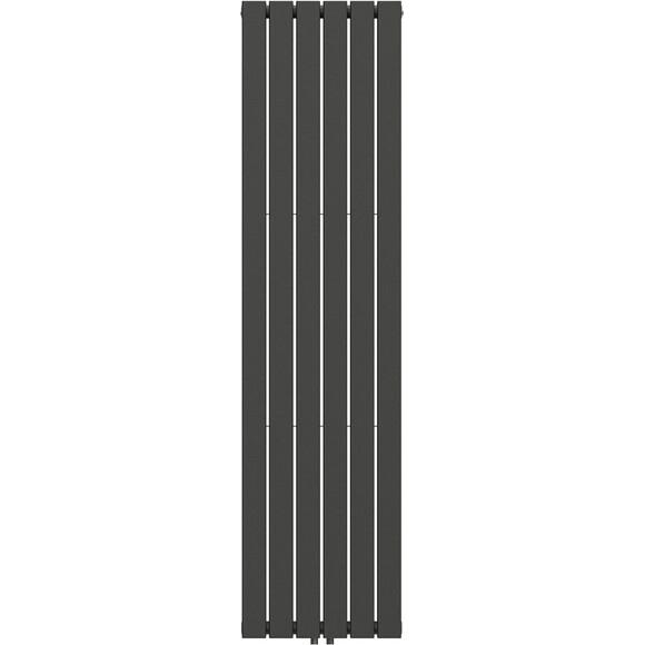 Вертикальний радіатор Navin Largo Double Black Matt 02-244163-4518 (45x180, чорний муар), Колір виробника: чорний муар, фото 