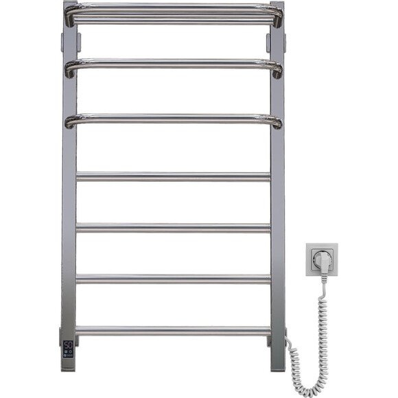 Электрический полотенцесушитель Navin Fortis Sensor 10-053053-4880 (480x800, хром, правый, сенсорный, с таймером и полкой), фото 2