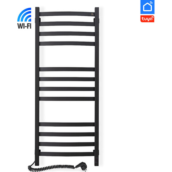 Электрический полотенцесушитель Navin Avalon Sensor Wi-Fi 12-203155-4812 (480x1200, черный муар, левый, сенсорный, с таймером), фото 4